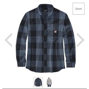 Carhartt - Rugged Flex® Relaxed Fit Midweight Flannel Long-Sleeve Plaid Shirt